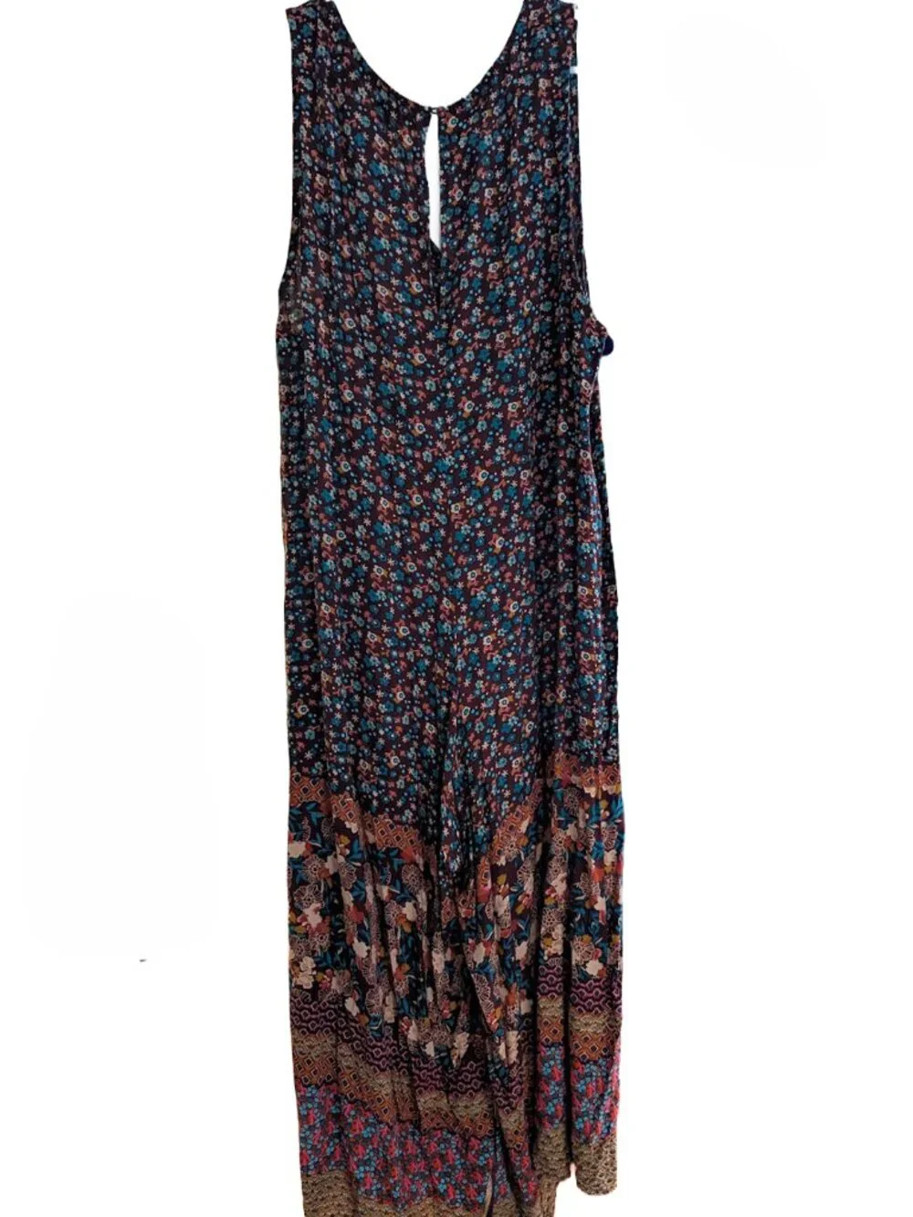 Natural Life Boho Floral Wide Leg Jumpsuit